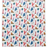 Maine-Icons Duschvorhang (Vorderseite)