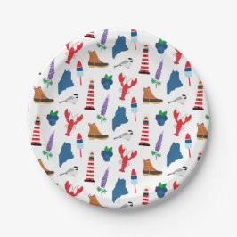 Maine-Icons Pappteller