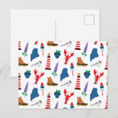 Maine Icons Postcard Postkarte (Vorne/Hinten)