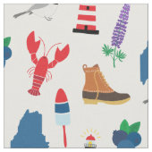 Maine-Icons Stoff (Nahaufnahme)