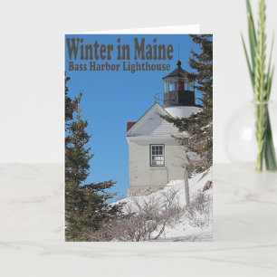 Maine im Winter Karte