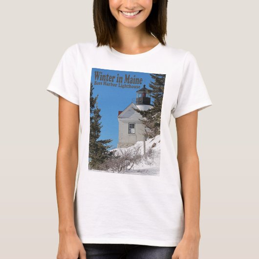 Maine im Winter T-Shirt (Vorderseite)