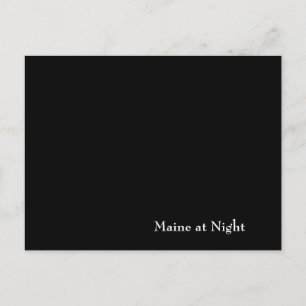 Maine in der Nacht Postkarte