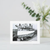 Maine in Drydock Postkarte (Stehend Vorderseite)