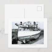 Maine in Drydock Postkarte (Vorne/Hinten)