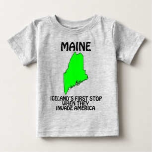Maine - Islands erster Halt, wenn sie die USA einm Baby T-shirt