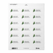 Maine-Karte-Adressetikett Adressaufkleber (Vorne)