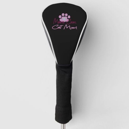 Maine Katzenmutter Golf Headcover (Vorderseite)