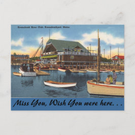 Maine, Kennebunk River Club Postkarte