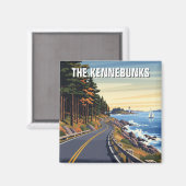 Maine Kennebunkport Kennebunks Travel Magnet (Vorderseite/Rückseite)