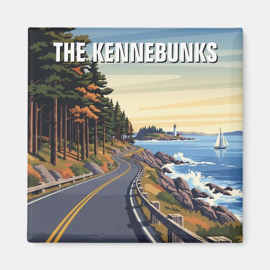 Maine Kennebunkport Kennebunks Travel Magnet (Vorne)