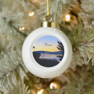 Maine Keramik Ball Ornament