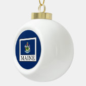 Maine Keramik Kugel-Ornament (Rechts)