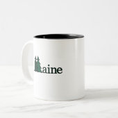 Maine-Kiefer Zweifarbige Tasse (Vorderseite Links)