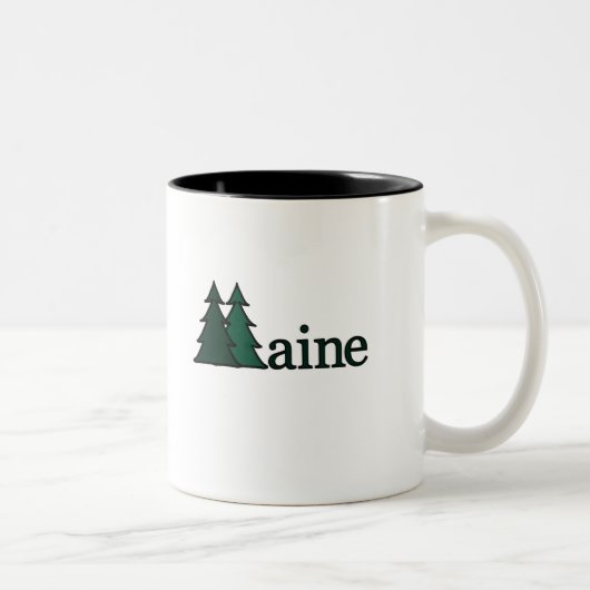Maine-Kiefer Zweifarbige Tasse (Rechts)