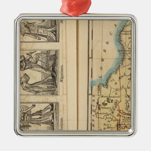 Maine-Kostüme Silbernes Ornament (Vorne)