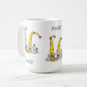 Maine-Küste - Willkommen-Gnom Kaffeetasse (Vorderseite Links)