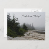 Maine Küstenlinie Postkarte (Vorne/Hinten)