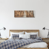 Maine Leinwand aus rustikalem Holz (Insitu (Schlafzimmer))