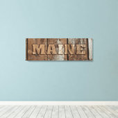 Maine Leinwand aus rustikalem Holz (Insitu (Holzboden))
