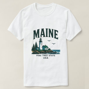 Maine-Leuchtturm-Abenteuer T-Shirt