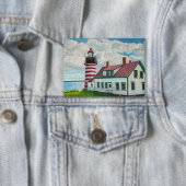 Maine Leuchtturm Button (Insitu)