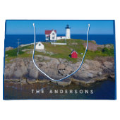 Maine-Leuchtturm Große Geschenktüte (Vorderseite)