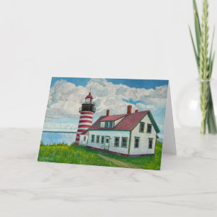 Maine-Leuchtturm Karte