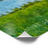 Maine-Leuchtturm Poster (Ecke)