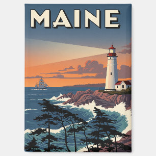 Maine Leuchtturm Reise Magnet