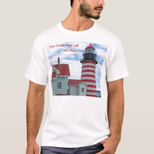 Maine-Leuchtturm T-Shirt (Vorderseite)