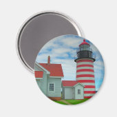 Maine Lighthouse 27 Magnet (Vorderseite/Rückseite)