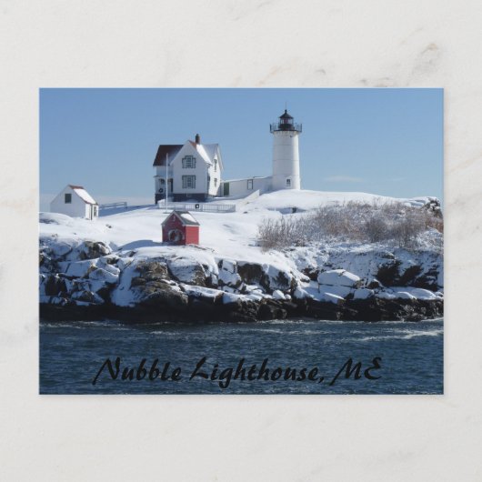 Maine Lighthouse 4 Postkarte (Vorderseite)