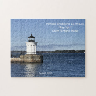 Maine Lighthouse Bug Light S Portland Datum besuch Puzzle
