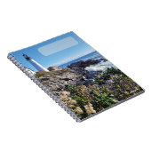 Maine Lighthouse Cover 80pg Spiral Journal Notizblock (Rechte Seite)