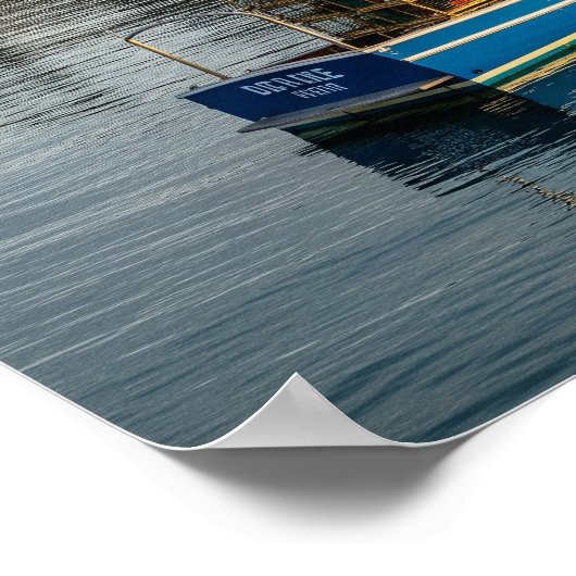 Maine Lighthouse Island Poster (Ecke)