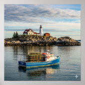 Maine Lighthouse Island Poster (Vorne)