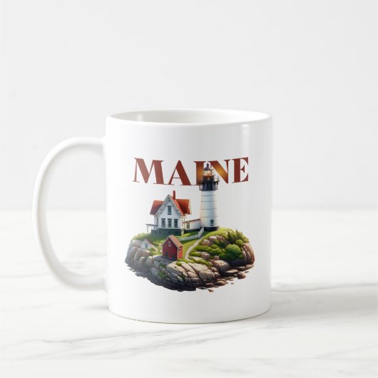 Maine Lighthouse Kaffeetasse (Links)