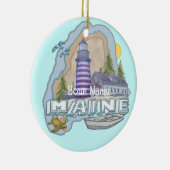 Maine Lighthouse Keramik Ornament (Rechts)