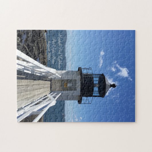 Maine Lighthouse Marshall Point Datum besucht Puzzle (Horizontal)