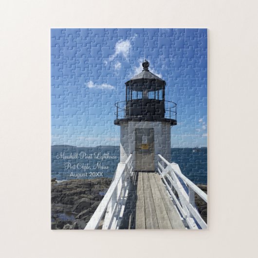 Maine Lighthouse Marshall Point Datum besucht Puzzle (Vertikal)