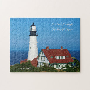Maine Lighthouse Portland Scheinwerfer Datum Anrei Puzzle