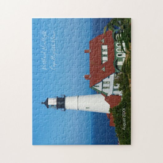 Maine Lighthouse Portland Scheinwerfer Datum besuc Puzzle (Vertikal)