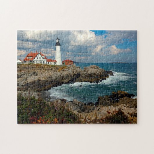 Maine Lighthouse. Puzzle (Horizontal)