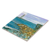 Maine Lighthouse Rocky Coastline Ozean Fliese (Seite)