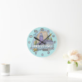 Maine Lighthouse Runde Wanduhr (Zuhause)