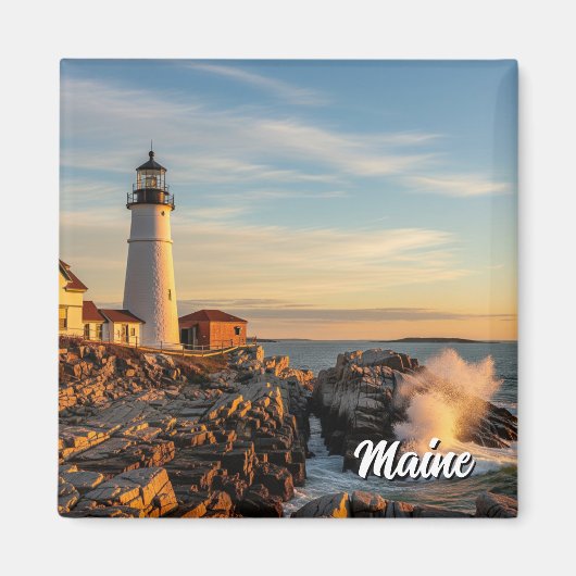 Maine Lighthouse Travel Magnet (Vorne)