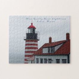 Maine Lighthouse West Quoddy Head Lubec Puzzle