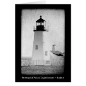 Maine Lighthouses Pemaquid Point Note Card (Vorne)