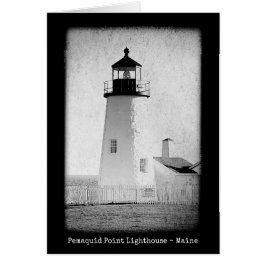 Maine Lighthouses Pemaquid Point Note Card